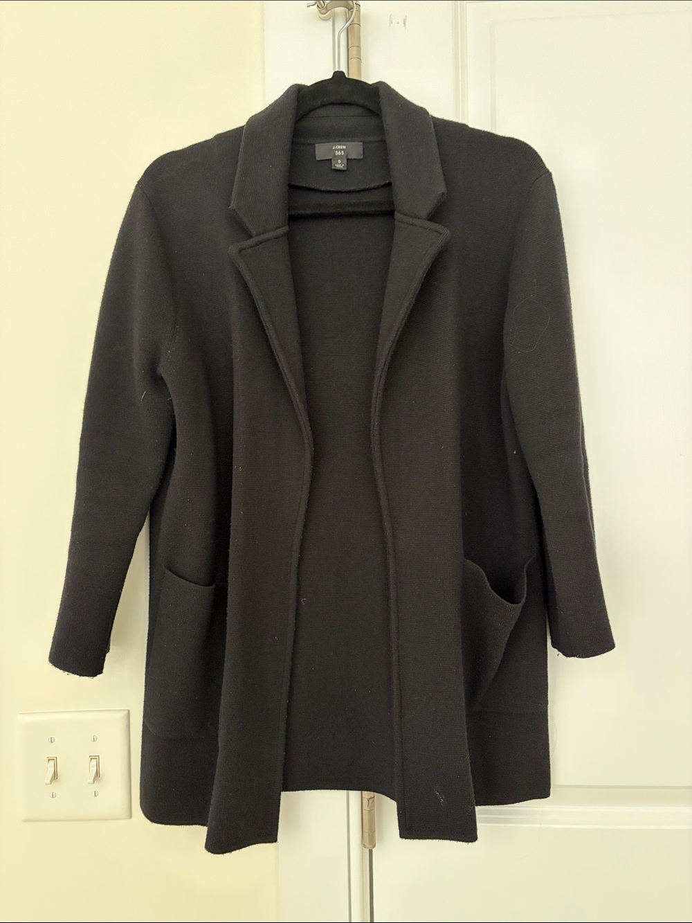 J. Crew black sweater blazer